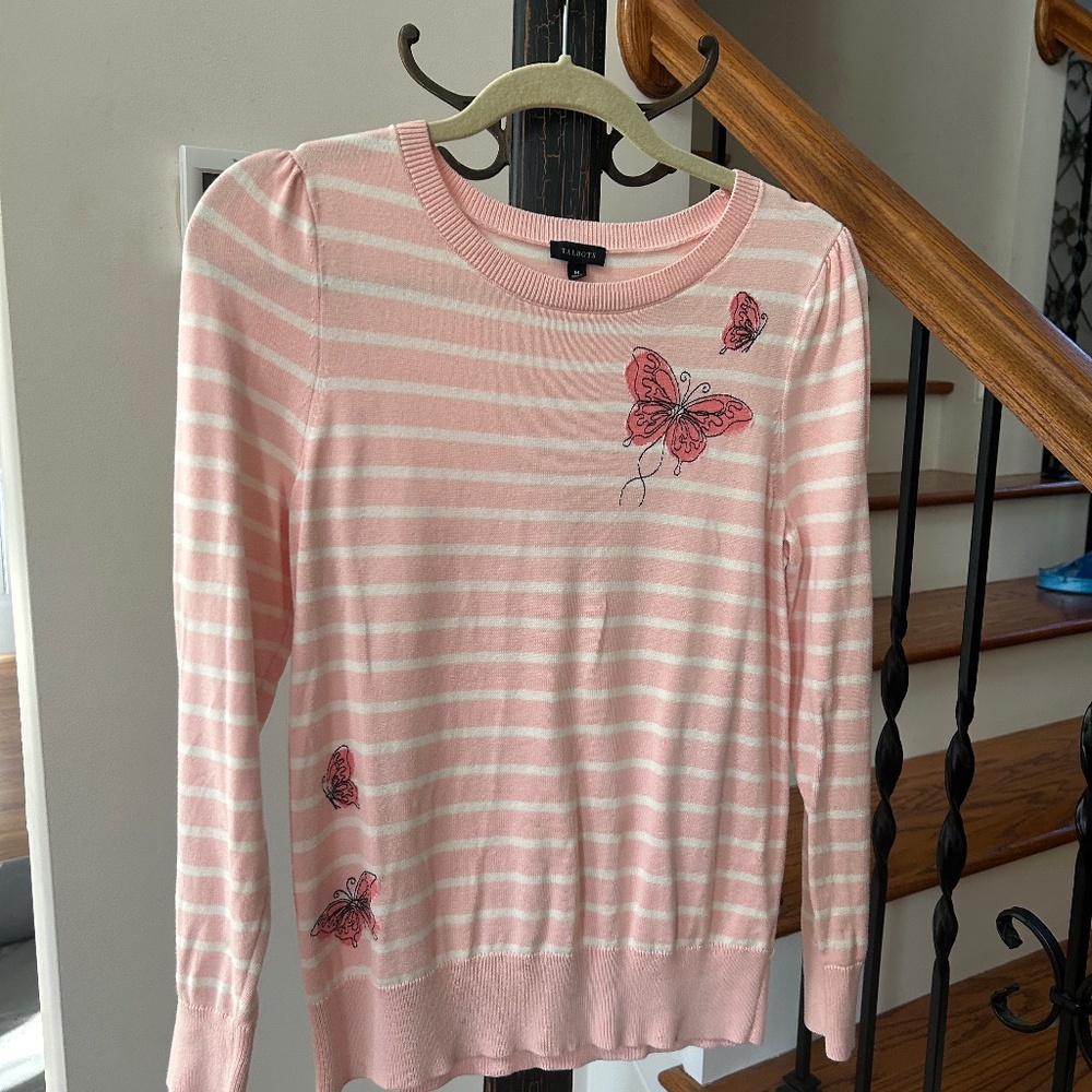 Talbot butterfly cotton sweater